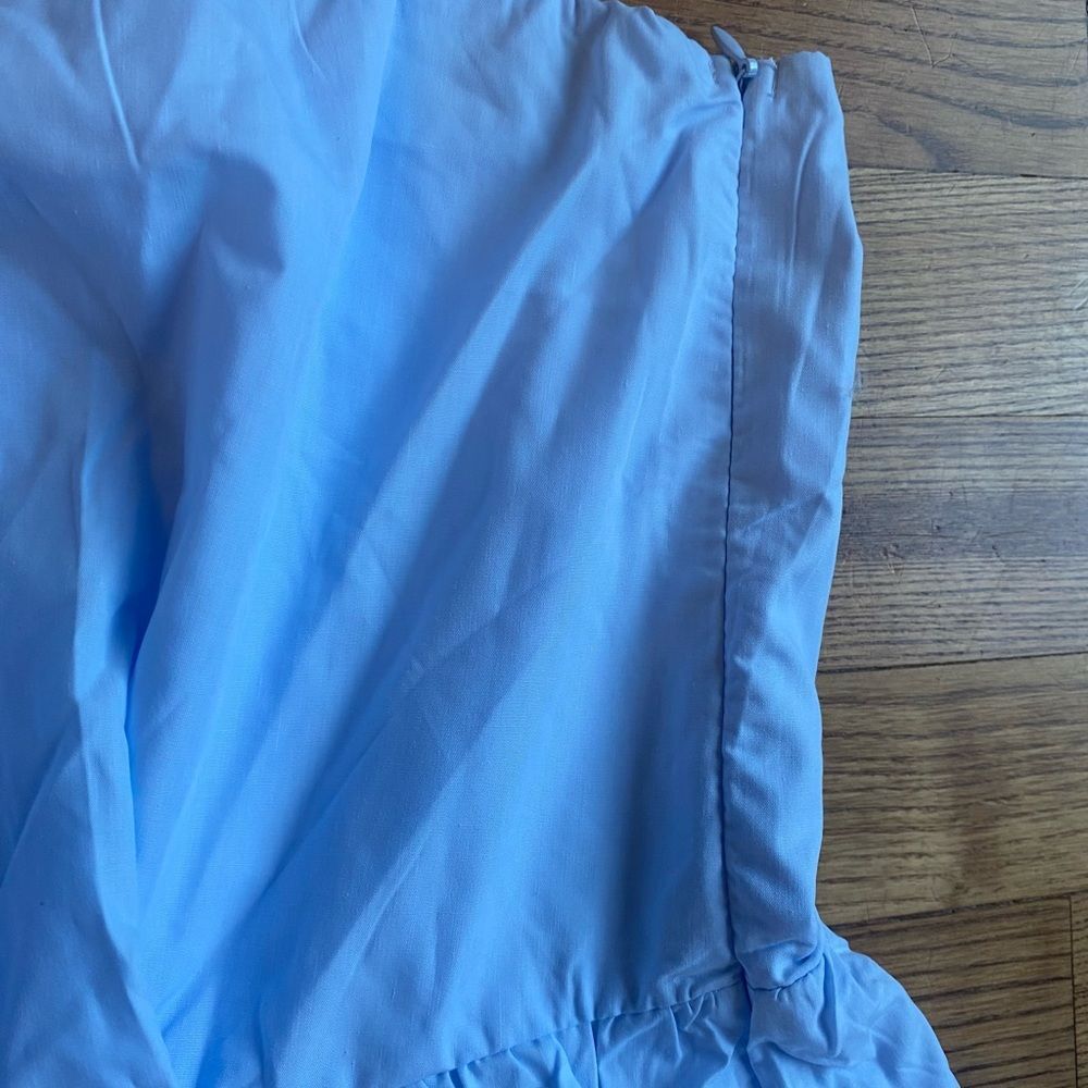 Zesica light blue dress Women’s size L one shoulder  asymmetrical ruffles party - Picture 7 of 11